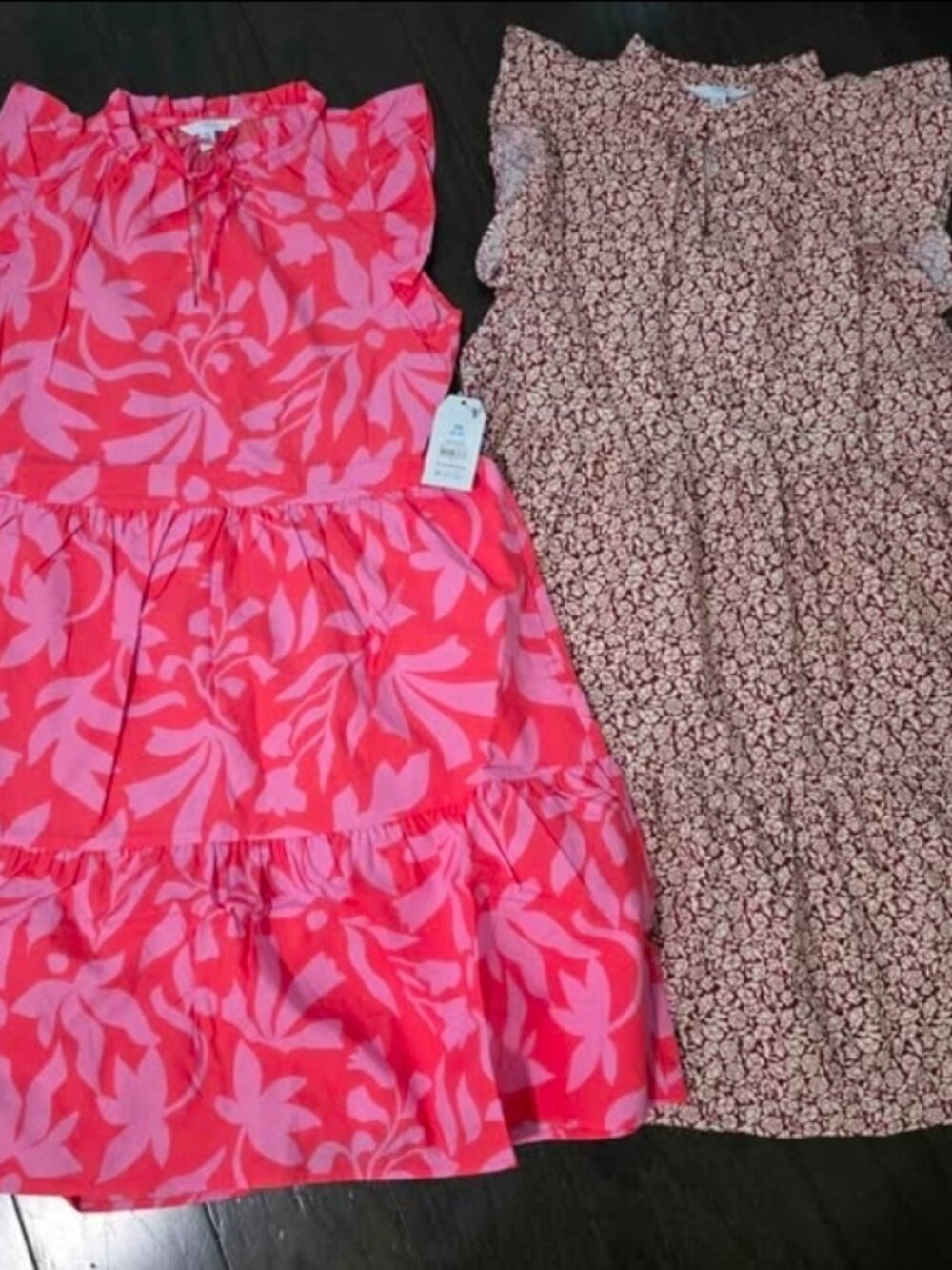 Time and Tru Women’s Flutter Sleeve Cotton Mini Dress size xs (0-2) - Picture 1 of 5